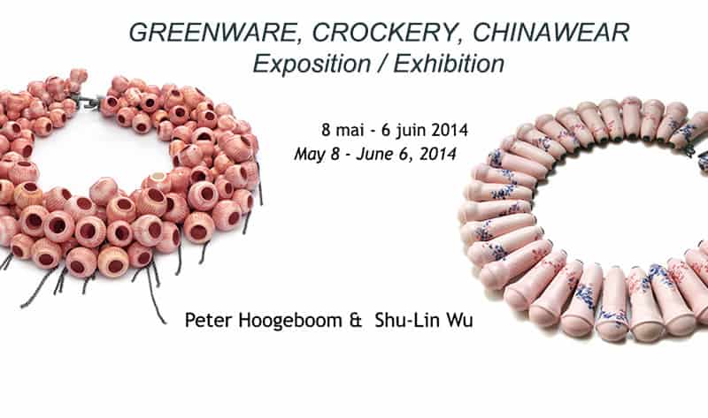 contemporary porcelain jewelry Peter Hoogeboom Shu-Lin Wu