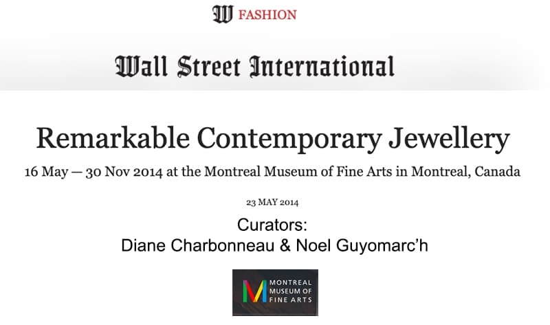 Remarkable Contemporary Jewelry Wall Street International