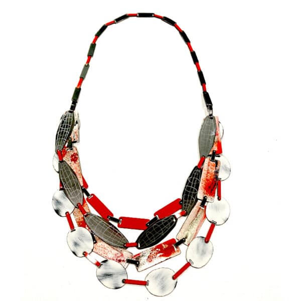 Enamel necklaces by Catalan artist Silvia Walz