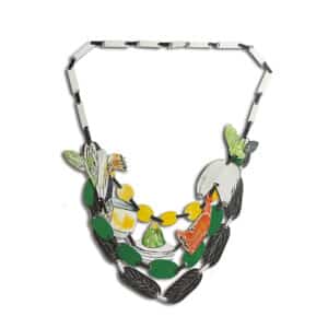 Enamel necklaces by Catalan artist Silvia Walz
