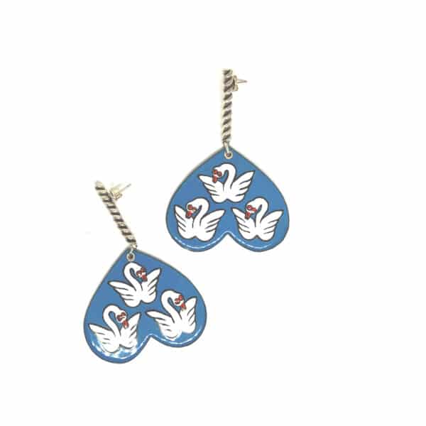 Fun Enamel Earrings by Aurélie Guillaume