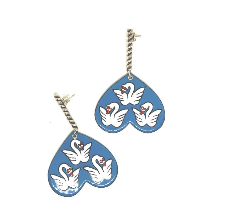 Fun Enamel Earrings by Aurélie Guillaume