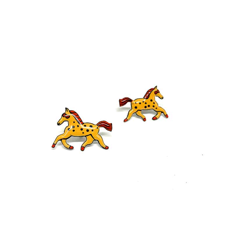 Fun Enamel Earrings by Aurélie Guillaume